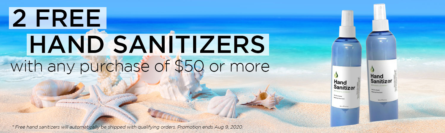 Free Hand Sanitizers with Purchase